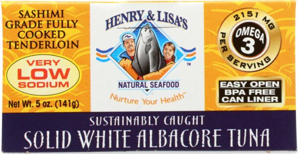 Natural Seafood Solid White Albacore Tuna Very Low Sodium