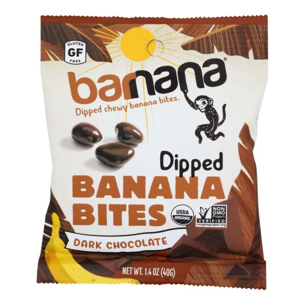 Organic Chewy Banana Bites Chocolate