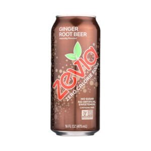 Zevia Soda Zero Calorie Ginger Root Beer