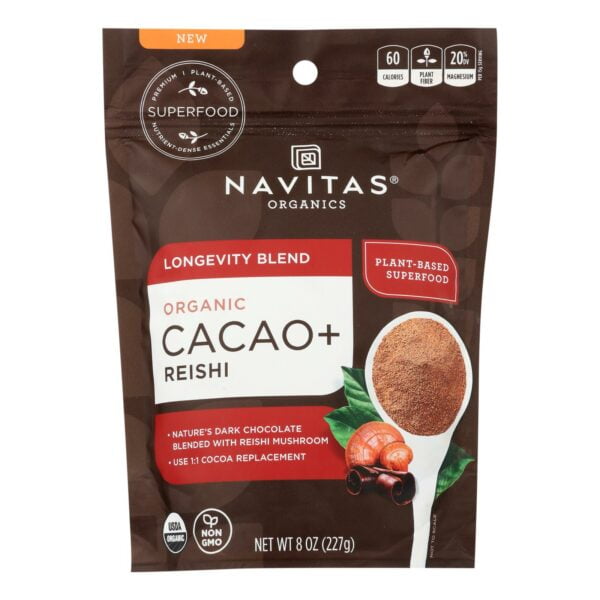 Longevity Blend Organic Cacao + Reishi Powder