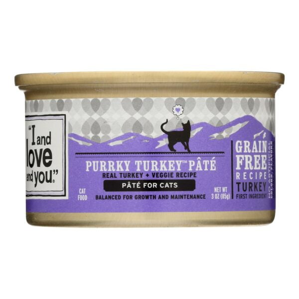 Purrky Turkey Pate Cat Food Can