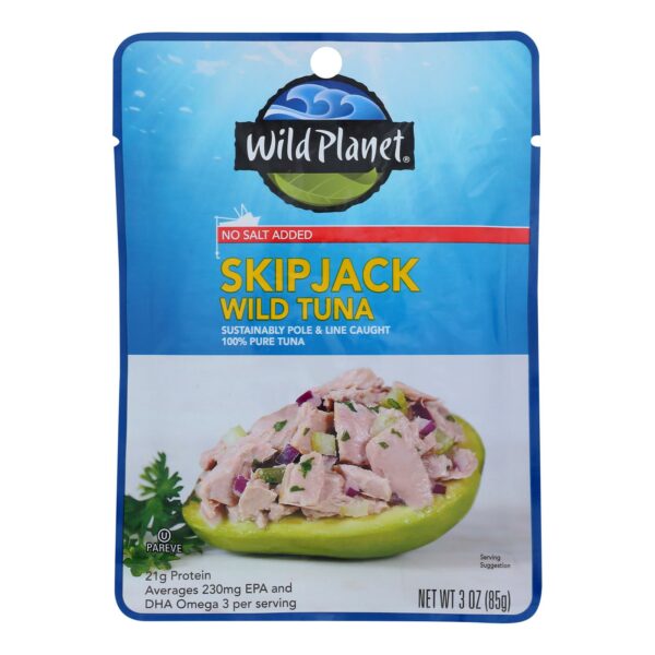 Skipjack Wild Tuna Single Serve Pouch No Salt Added