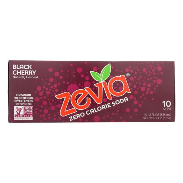 Black Cherry Zero Calorie Soda 10 Pack