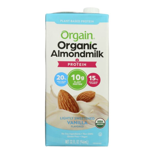 Organic Almond Milk Lightly Sweetened Vanilla