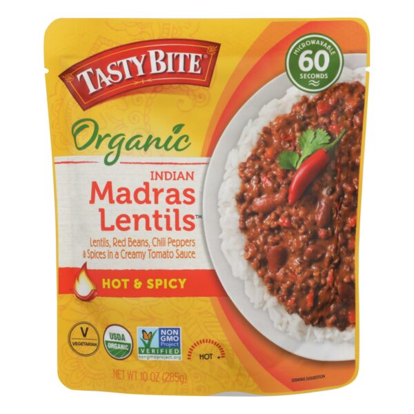 Organic Indian Madras Lentils Hot and Spicy