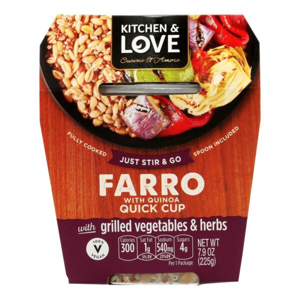 Farro Meal Grilled Vegetable Herb