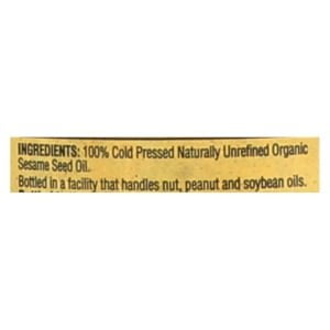Cold Pressed Organic Sesame Oil