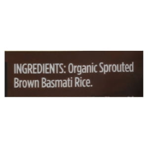 Organic Sprouted Brown Basmati Rice