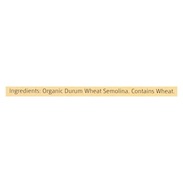 100 Percent Organic Durum Semolina Lasagne