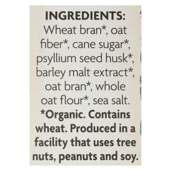 Organic Smart Bran Psyllium and Oatbran Cereal