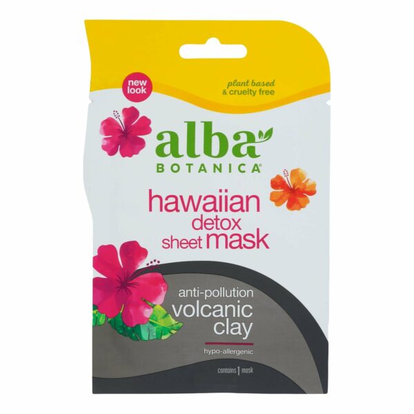 alba botanica hawaiian detox sheet mask