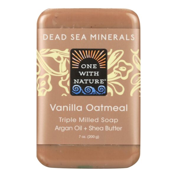 Dead Sea Mineral Bar Soap Mild Exfoliating Vanilla Oatmeal