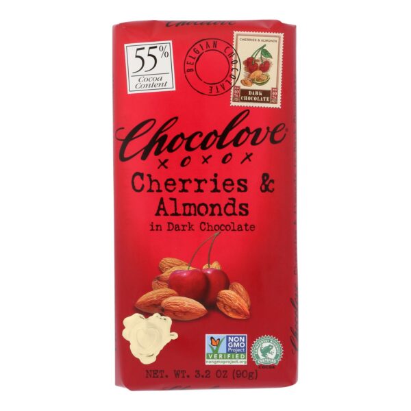 Cheries & Almonds In Dark Chocolate Bar