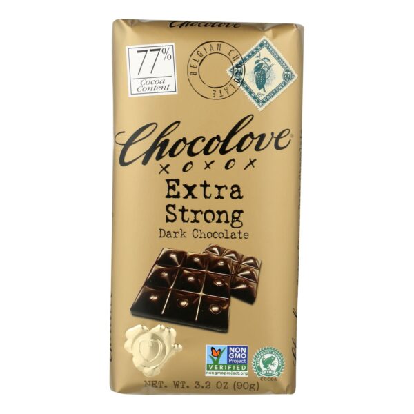 Extra Strong Dark Chocolate Bar