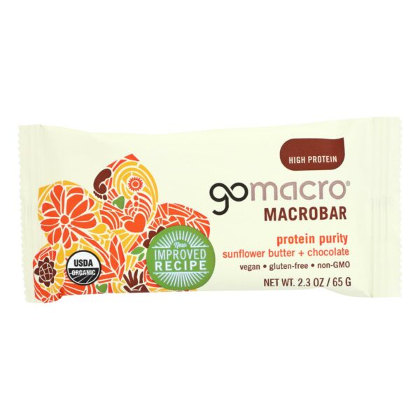 GoMacro Organic Macrobar Sunflower Butter and Chocolate