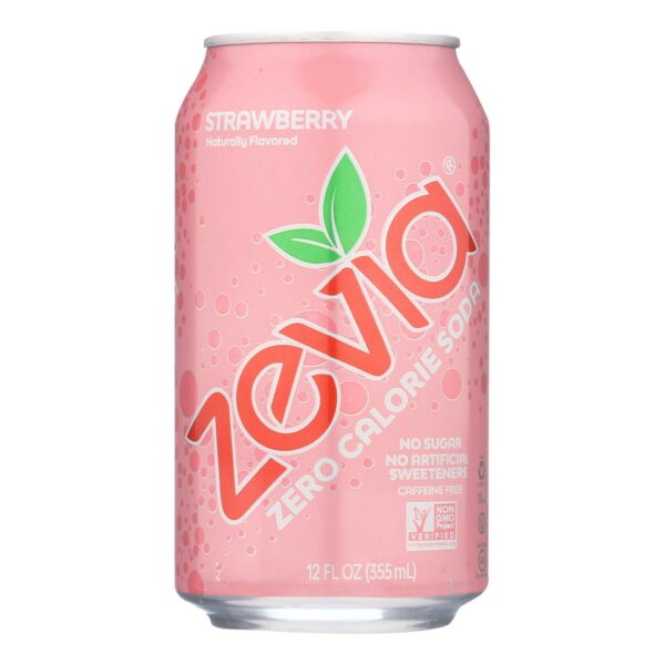 Zero Calorie Soda Strawberry 6-12oz