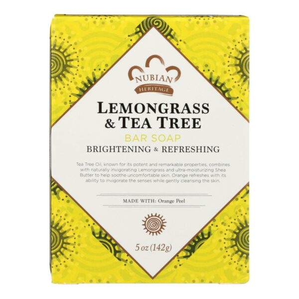 Lemongrass & Tea Tree Bar Soap with Orange Peel