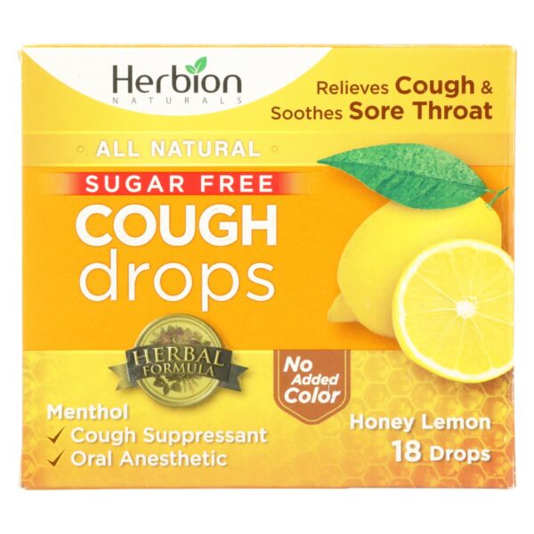 Cough Drops Honey Lemon No Sugar