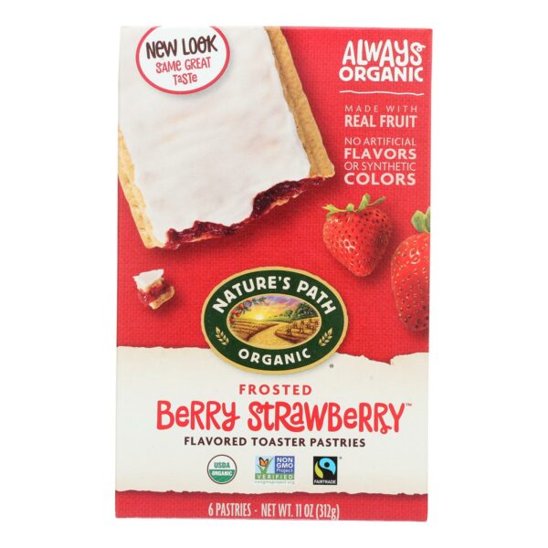 Organic Toaster Pastries Berry Strawberry Frosted