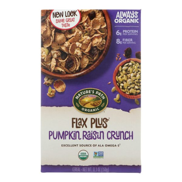 Flax Plus Pumpkin Raisin Crunch Cereal