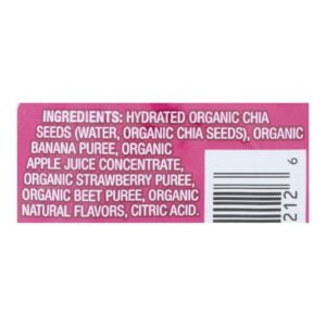 Organic Chia Squeeze Vitality Snack Strawberry Banana
