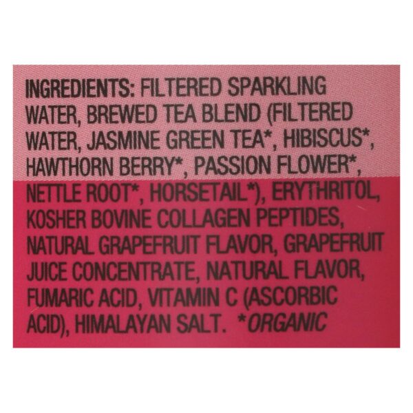 Collagen Sparkling Tea Green Tea Grapefruit