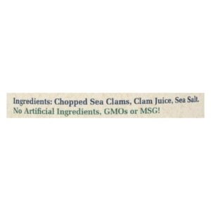 Premium All Natural Chopped Clams