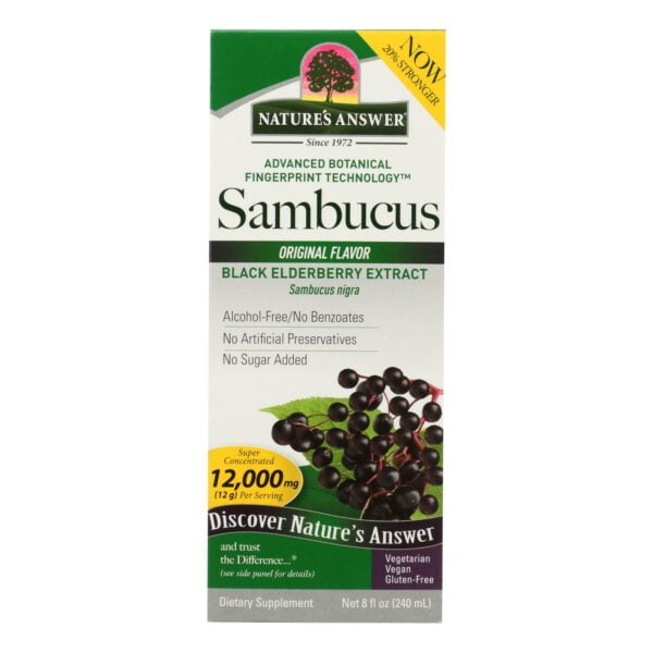Sambucus Nigra Black Elder Berry Extract 5000 mg