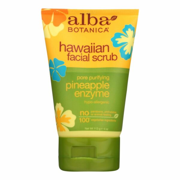alba botanica hawaiian pineapple enzyme facial scrub