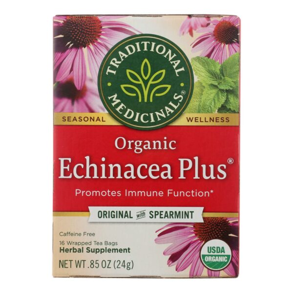 Organic Echinacea Plus Herbal Tea 16 Tea Bags