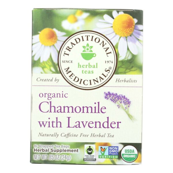 Organic Chamomile with Lavender Herbal Tea 16 Tea Bags