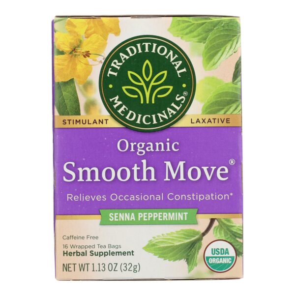 Organic Smooth Move Peppermint Herbal Tea 16 Tea Bags