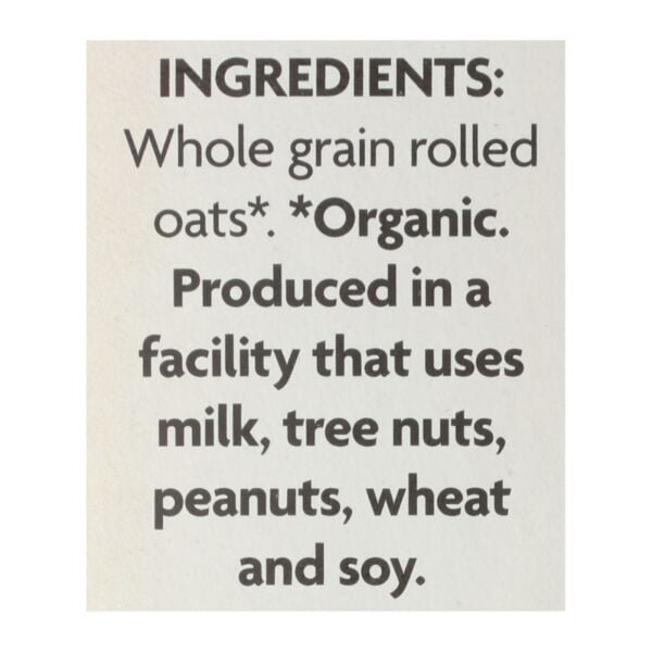Organic Instant Hot Oatmeal Original 8 Packets