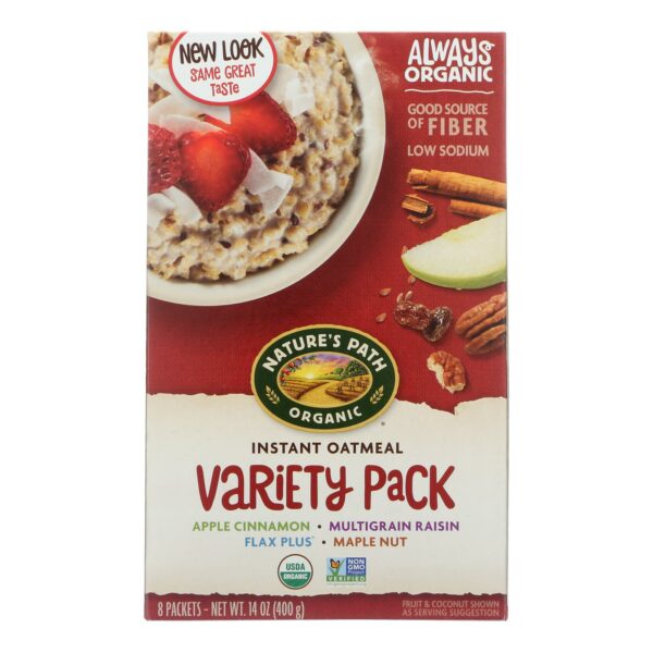 Organic Instant Hot Oatmeal Variety Pack 8 Count