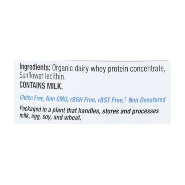 Organic Plain Whey Protein