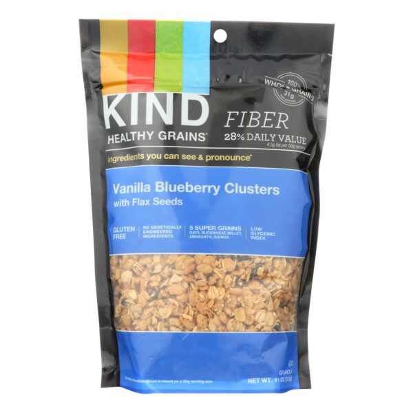 Healthy Grains Clusters Vanilla Blueberry with Flax Seeds