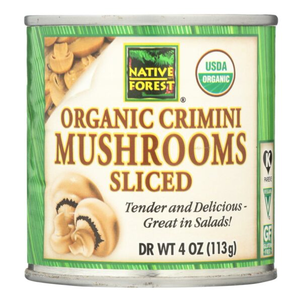 Organic Mushrooms Crimini Slices