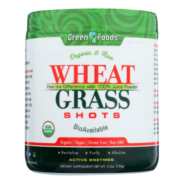 Organic and Raw Wheat Grass Shots 30 Servings