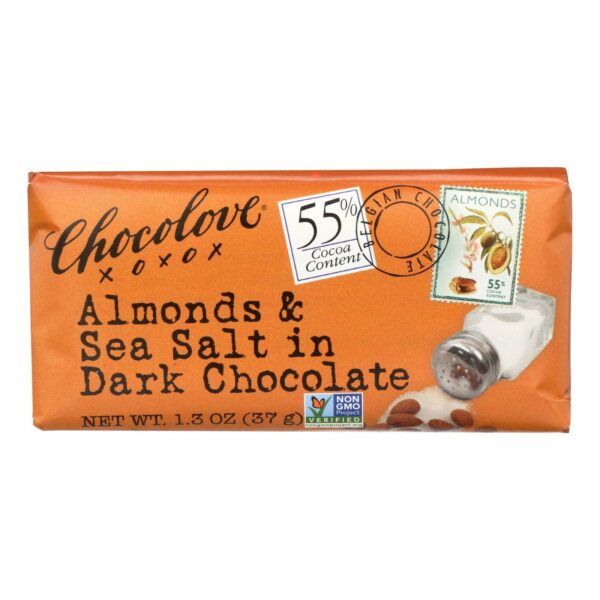 Almonds and Sea Salt in Dark Chocolate Mini Bar