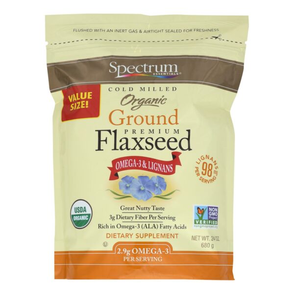 Organic Cold Milled Ground Premium Flaxseed