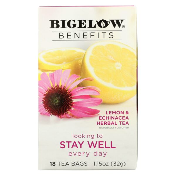 Benefits Lemon and Echinacea Herbal Tea 18 Bags