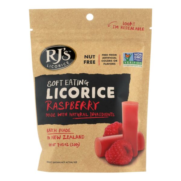 Natural Raspberry Soft Eating Licorice