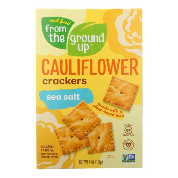 Sea Salt Cauliflower Crackers