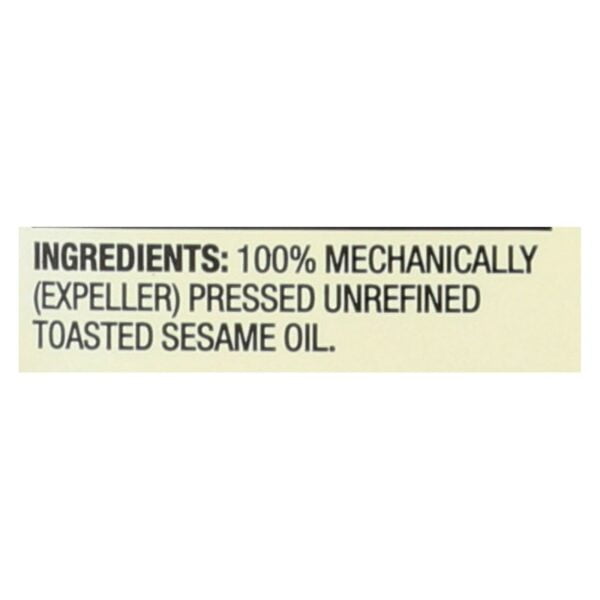 Toasted Sesame Oil Unrefined