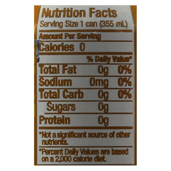 All Natural Zero Calorie Cream Soda 6-12 fl oz