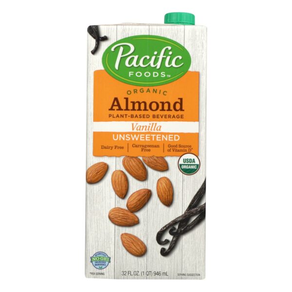 Organic Unsweetened Almond Beverage Vanilla