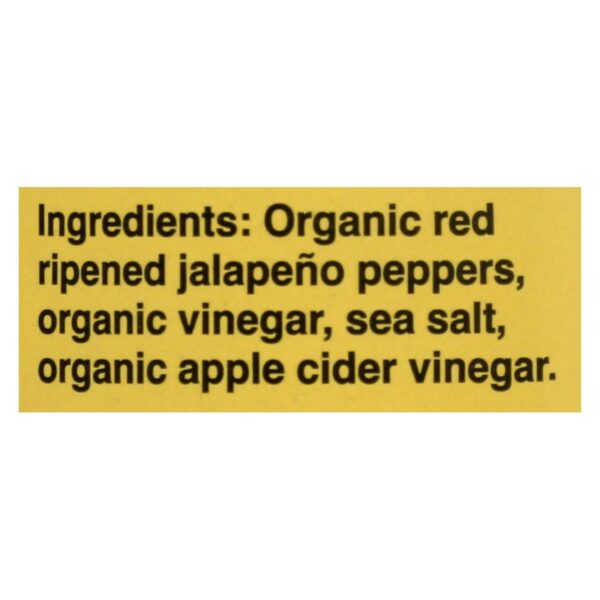 Sauce Jalapeno Pepper Organic