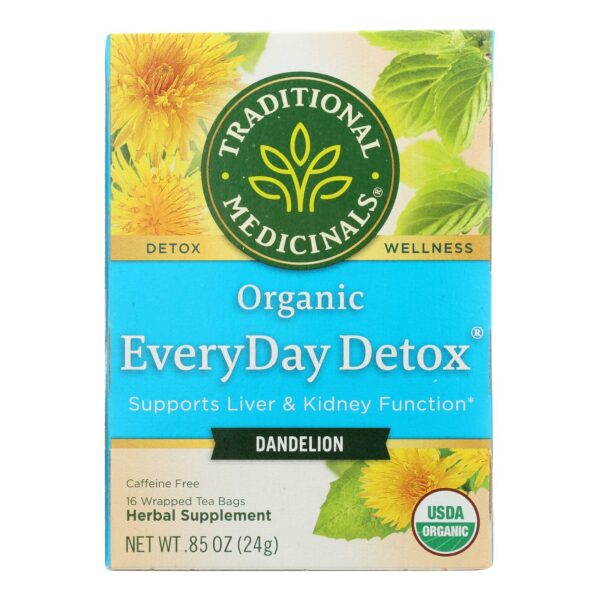 Organic Everyday Detox Dandelion Herbal Tea 16 Tea Bags