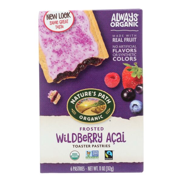 Organic Frosted Toaster Pastries Wildberry Acai