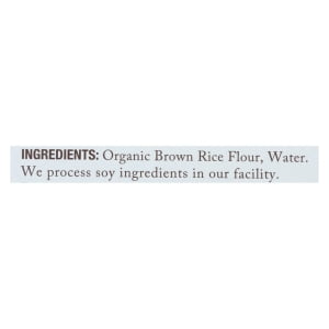 Organic Brown Rice Pasta Gluten Free Capellini